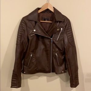 Vegan Leather Moto Jacket